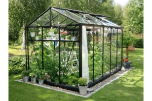 Serre de jardin en verre